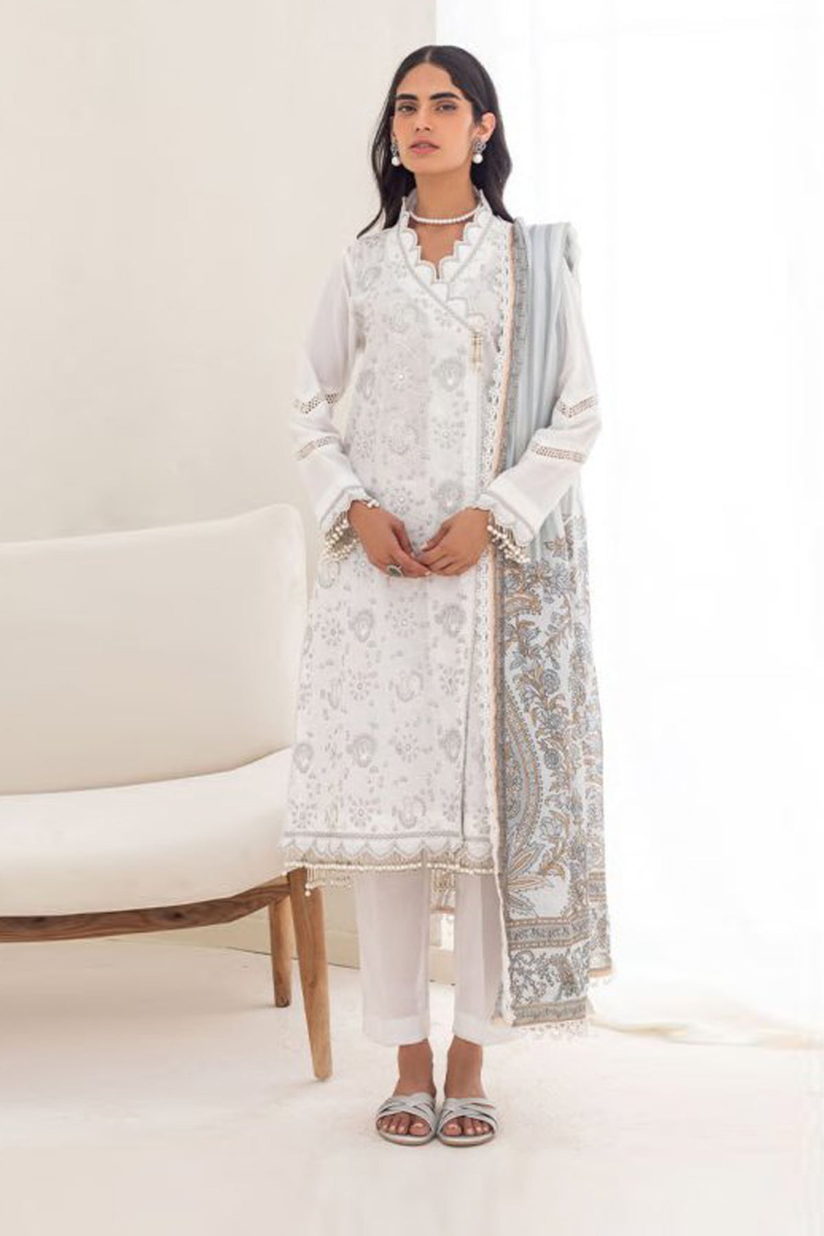 Zellbury Unstitched Printed & Emb Lawn Vol-04 Collection'2023-WU-299