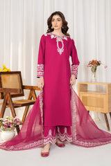 Tiraz Stitched 3 Piece Summer Suit-Dilara