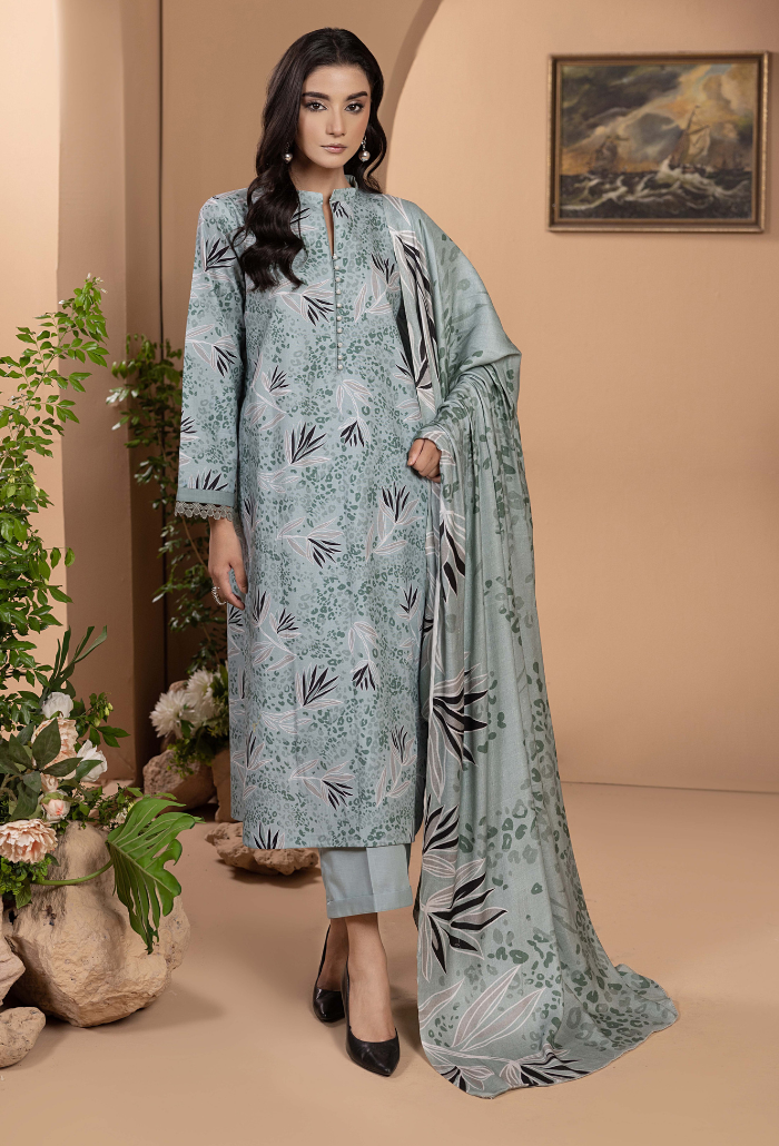 Zara By Humdum Unstitched 3 Piece Winter Collection'2024-D-01