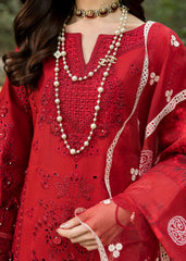 Floral Forest By Sardinia Unstitched 3 Piece Lawn Collection-Crimson Bloom