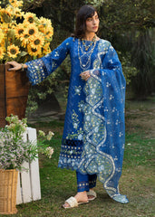 Floral Forest By Sardinia Unstitched 3 Piece Lawn Collection-Sapphire Flora