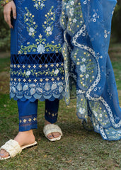 Floral Forest By Sardinia Unstitched 3 Piece Lawn Collection-Sapphire Flora