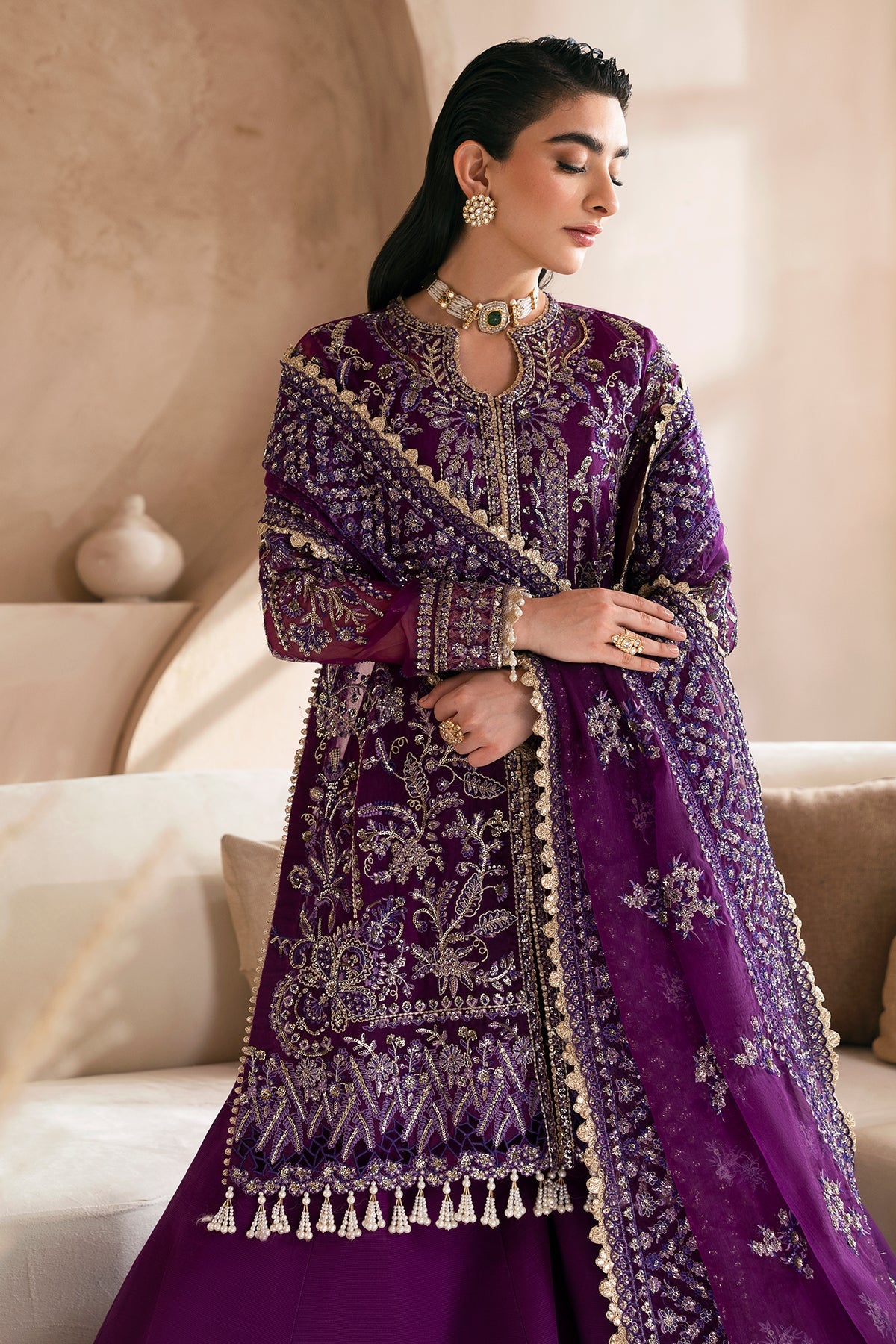 Clay & Coture by Emaan Adeel Unstitched 3 Piece Luxury Formals Collection CC-03-CORNET