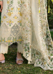 Floral Forest By Sardinia Unstitched 3 Piece Lawn Collection-Ivory Bloom