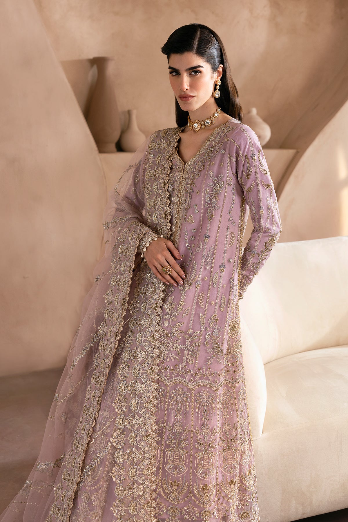 Clay & Coture by Emaan Adeel Unstitched 3 Piece Luxury Formals Collection CC-07-ROSARIA