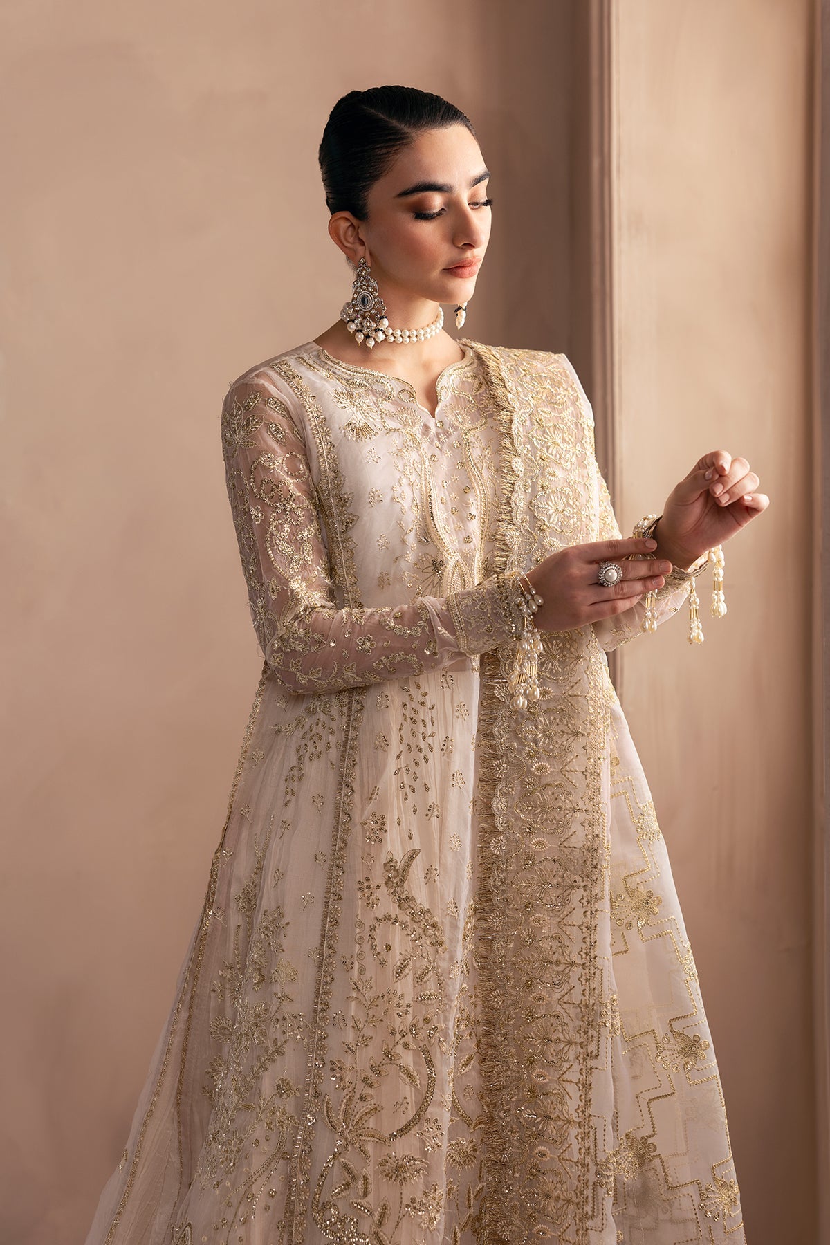 Clay & Coture by Emaan Adeel Unstitched 3 Piece Luxury Formals Collection CC-06-OPALINE