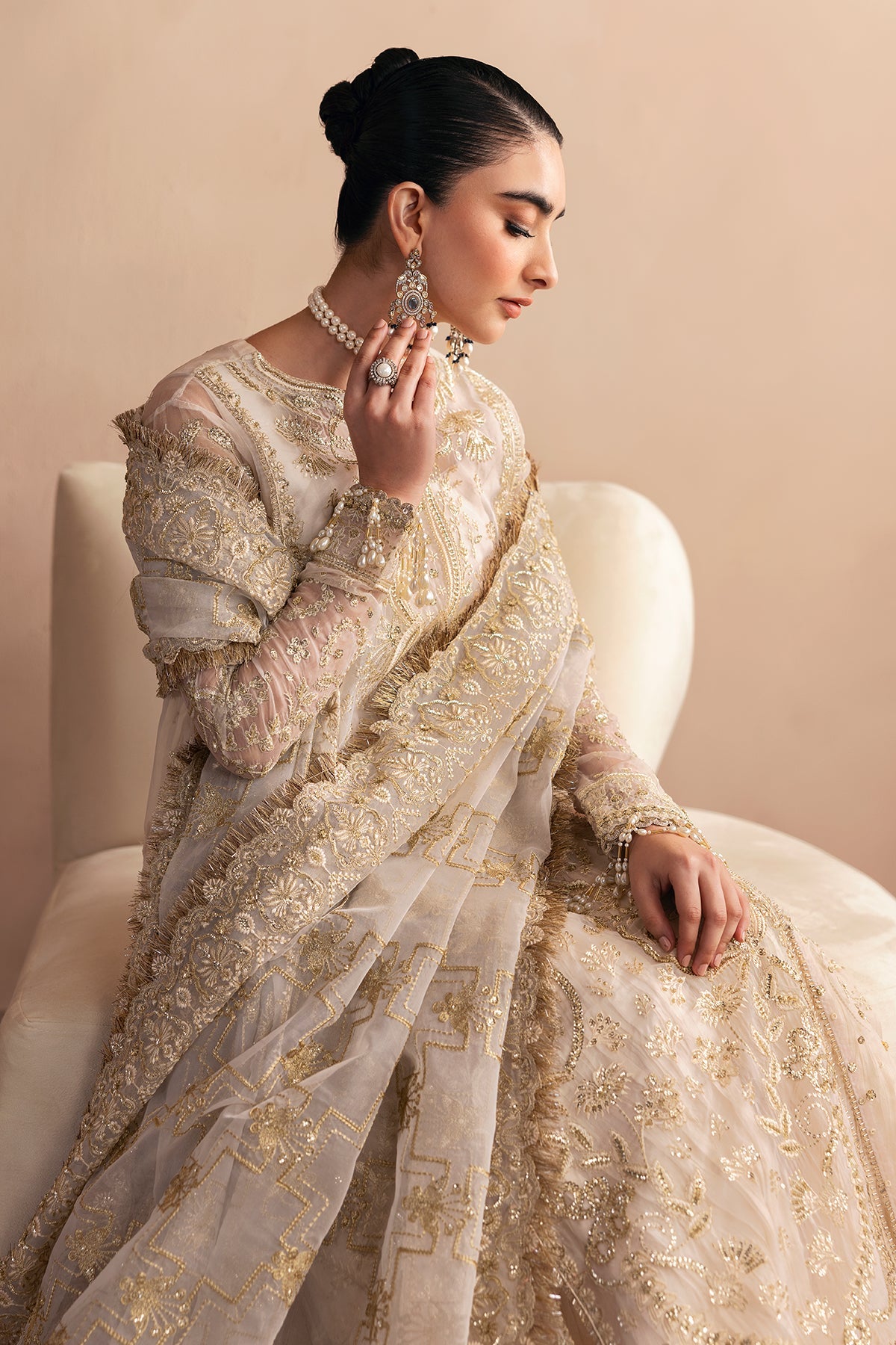 Clay & Coture by Emaan Adeel Unstitched 3 Piece Luxury Formals Collection CC-06-OPALINE