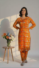 Amna Ali Nawaz Stitched 2 Piece Khaddar Suit-KORG002