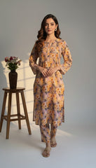 Amna Ali Nawaz Stitched 2 Piece Khaddar Suit-KSKF002
