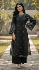 Amna Ali Nawaz Stitched Co Ord  Suit-Monochrome Set