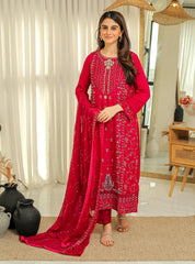 Rangeen Stitched 3 Piece Formals-Haseena