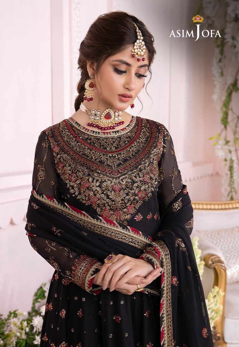 Asim Jofa Chandni '23 Ajcc-06 Designers Stitched Embroidered Chiffon 3 Pcs