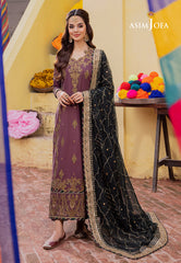 Asim Jofa Abresham '23 Ajab-17 Embroidered Lawn Silk 3 Pcs