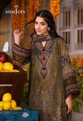 Asim Jofa Aira Summer Prints Ajar-23 Embroidered Lawn 3 Pcs