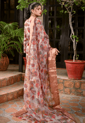 Florals & Printed By Hadar Official Stitched 3 Piece Lawn Collection-Liora - 3 PC printed