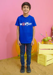 Modest Stitched Summer Kids Collection'2024-Worthy Graphic Tee