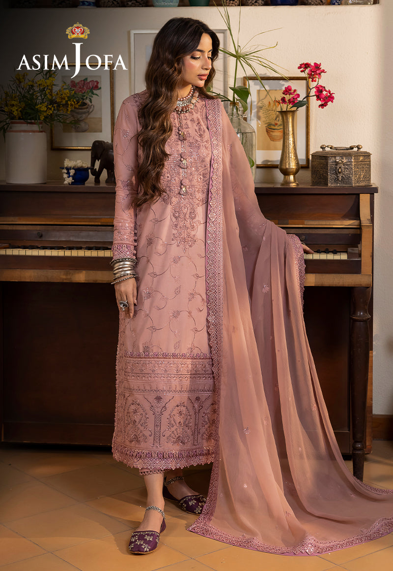 Asim Jofa Designers Limited Edition Ajswd-01 Embroidered Stitched 3 Pcs