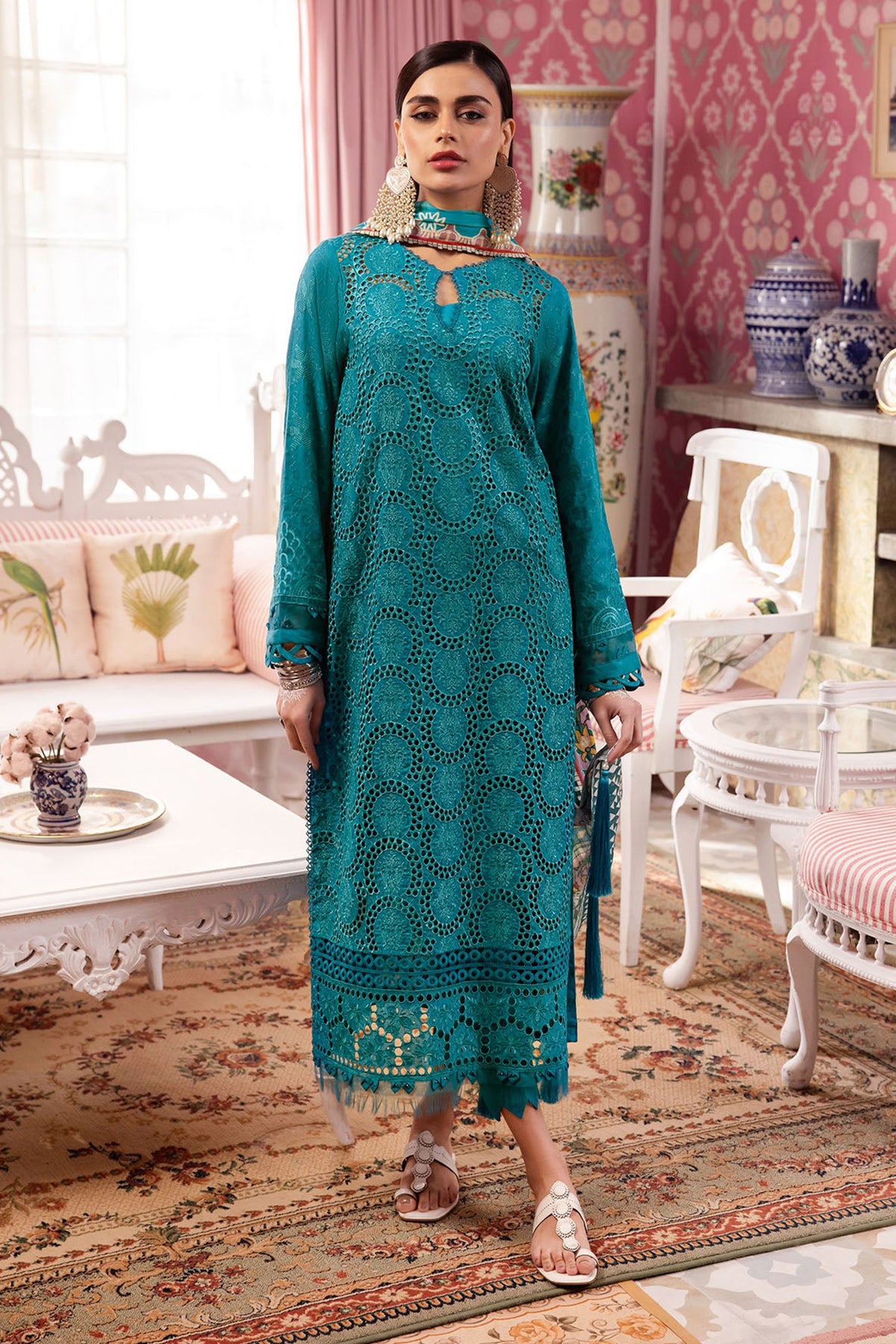 Maya by Nureh Unstitched 3 Piece Emb Lawn Collection'2024-NS-108