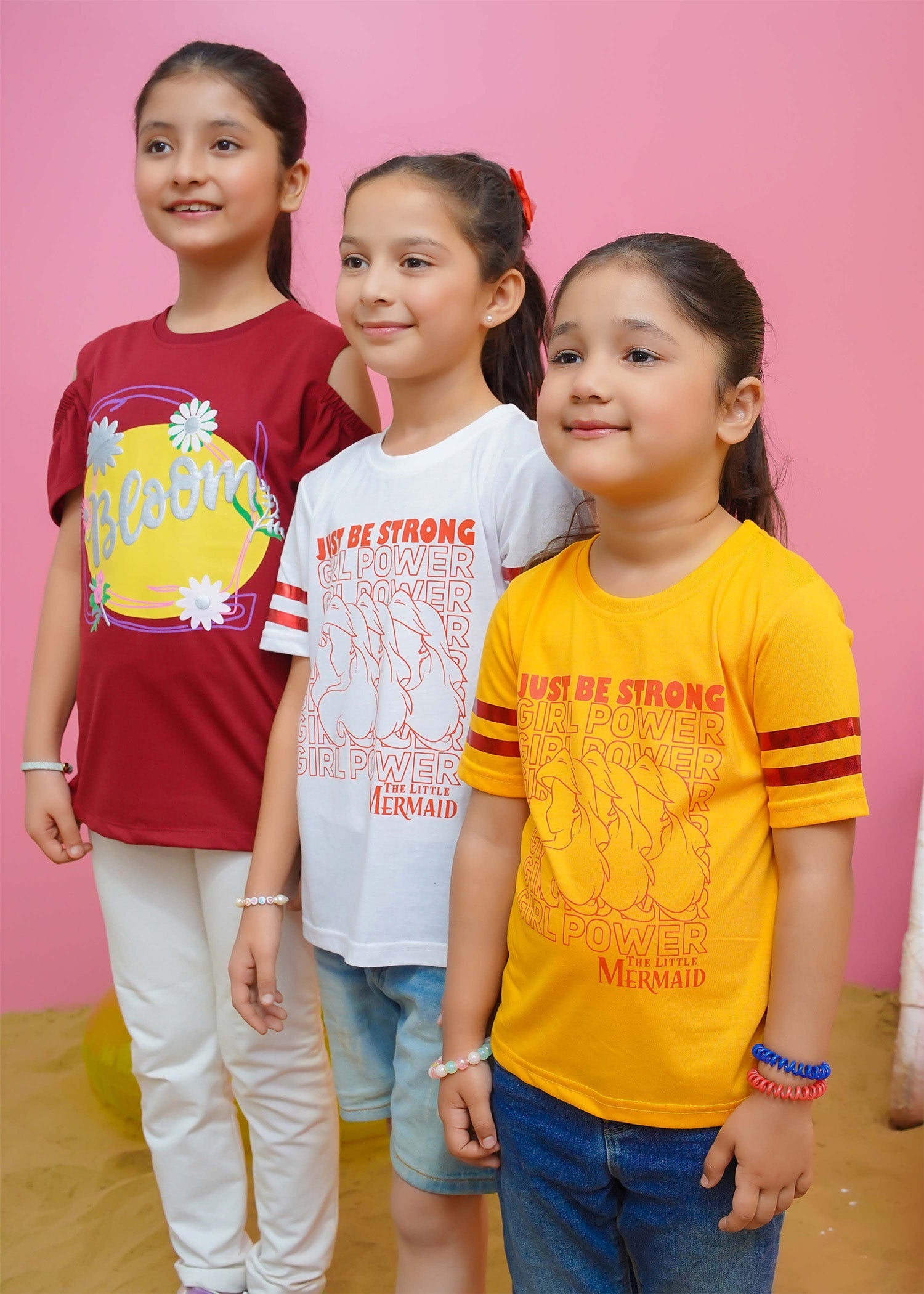 Modest Stitched Summer Kids Collection'2024-Girl Power Graphic Tee