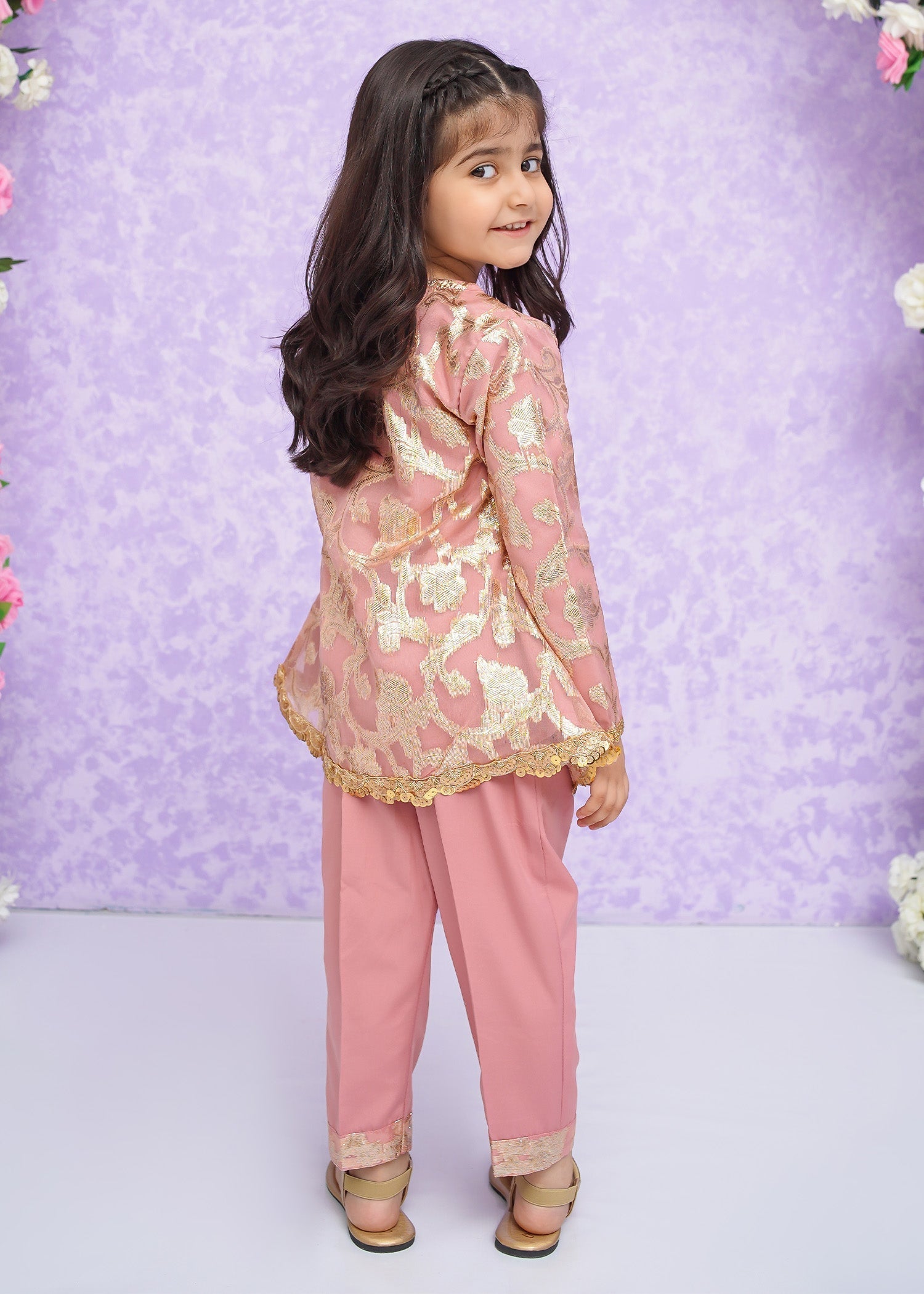 Little Girls By Modest Stitched 3 Piece Festive Collection'2024-Hoor