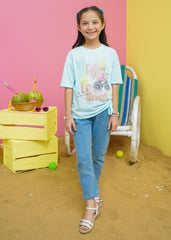 Modest Stitched Summer Kids Collection'2024-Girls Trendy Summer Tee