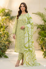 Dr Haris Unstitched 3 Piece Printed  Lawn Vol-03 Suit-DRP-022