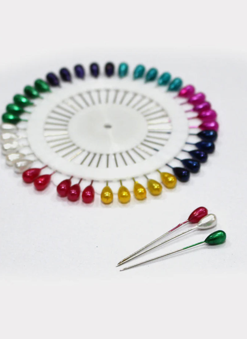 Hijab Ul Hareem Ring Pins Big 40 Pcs Pkt Multi Color