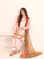 Floret By Nazmina Premium Swiss Lawn Collection'2025-Blushing Horizon (LD-17)