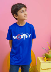 Modest Stitched Summer Kids Collection'2024-Worthy Graphic Tee