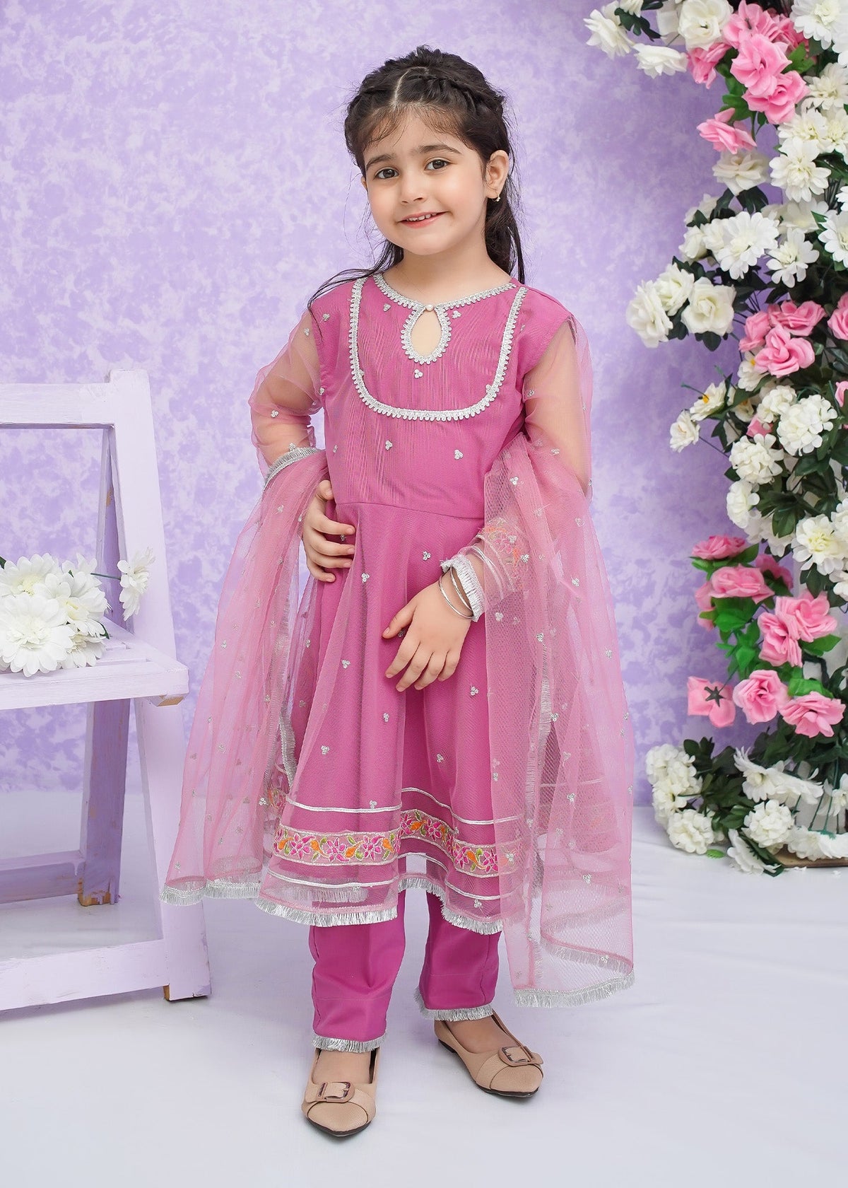 Modest Stitched 3 Piece Toddlers Formals Collection'2025-Neena