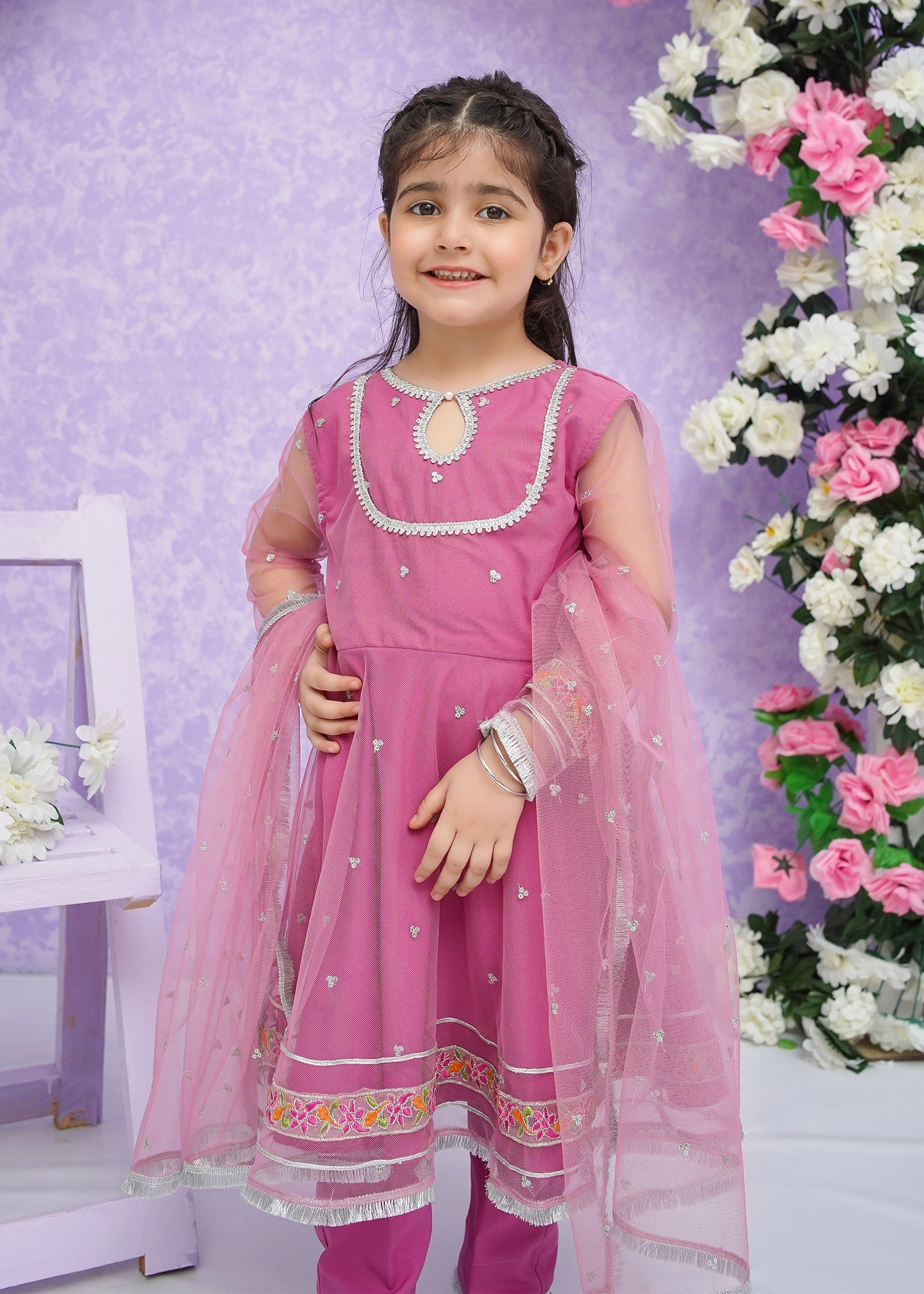 Modest Stitched 3 Piece Kids Festive Formals Edit-02 Collection'2024-Neena