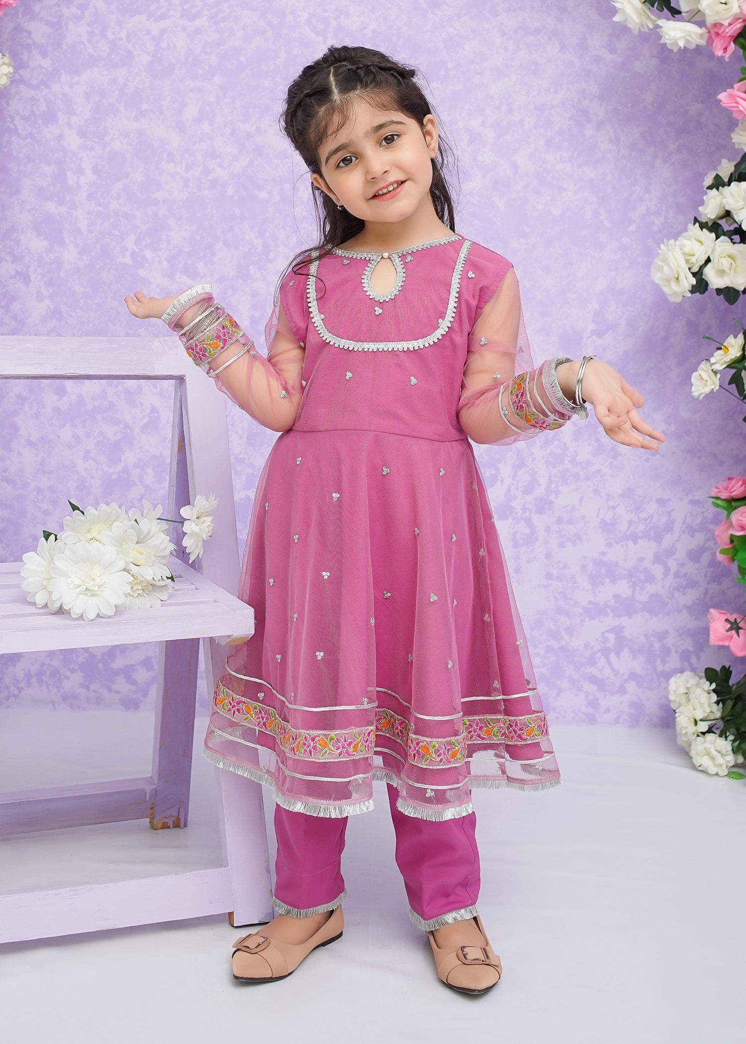 Modest Stitched 3 Piece Kids Festive Formals Edit-02 Collection'2024-Neena