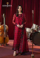 Asim Jofa Premium Festive Ajpf-07 Embroidered Chiffon 3 Pcs