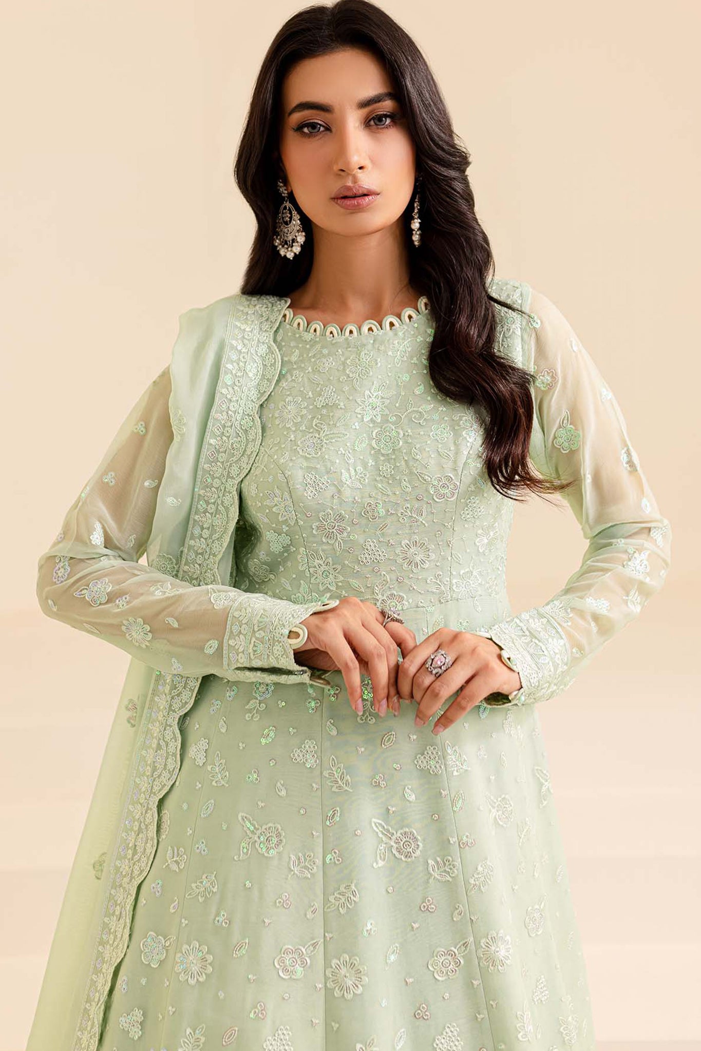 Lumiere By Farasha Unstitched 3 Piece Festive Formals Collection'2024-04-Aqua Dream