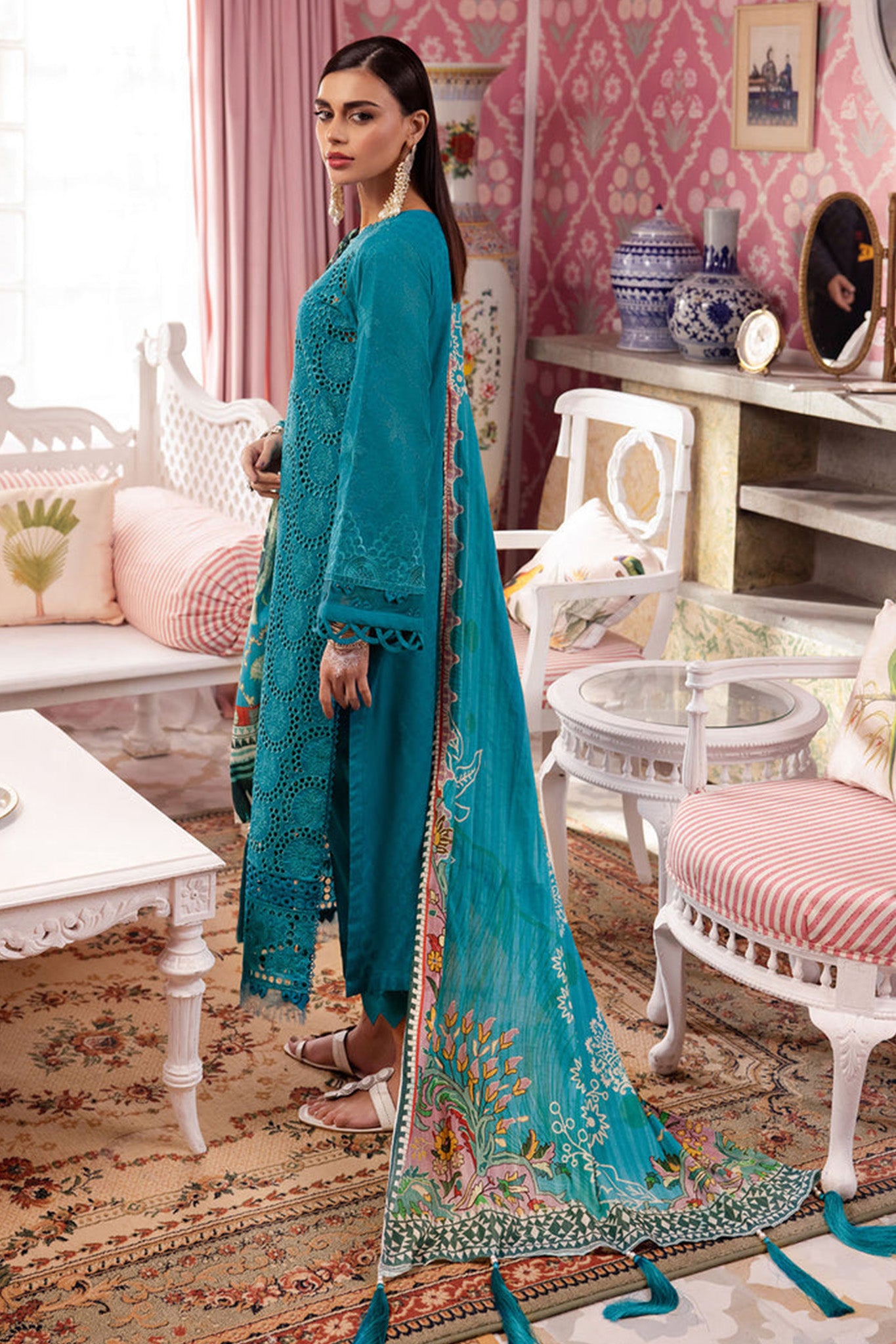 Maya by Nureh Unstitched 3 Piece Emb Lawn Collection'2024-NS-108