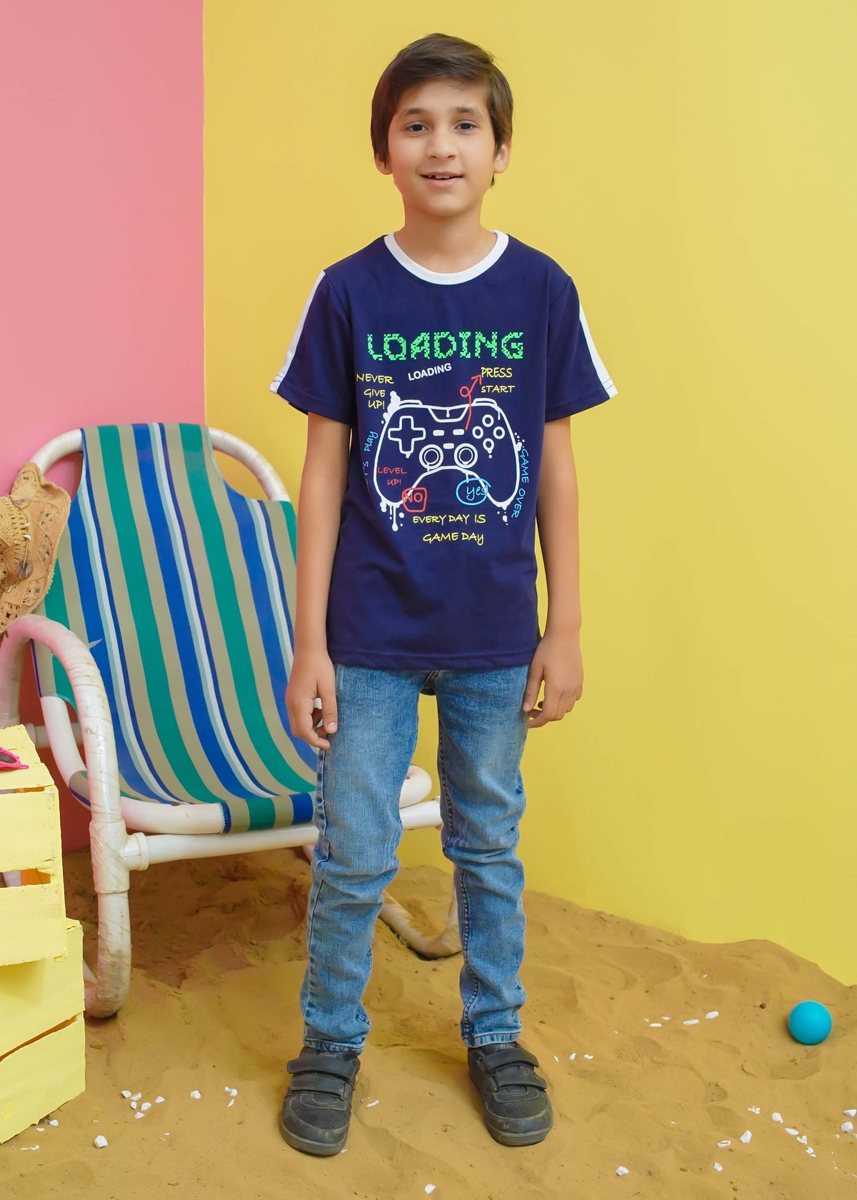 Modest Stitched Summer Kids Collection'2024-Game Pad Graphic Tee