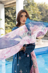 Dil Kash By Gulmina Unstitched 3 Piece Summer Lawn Suit-NAEEMA