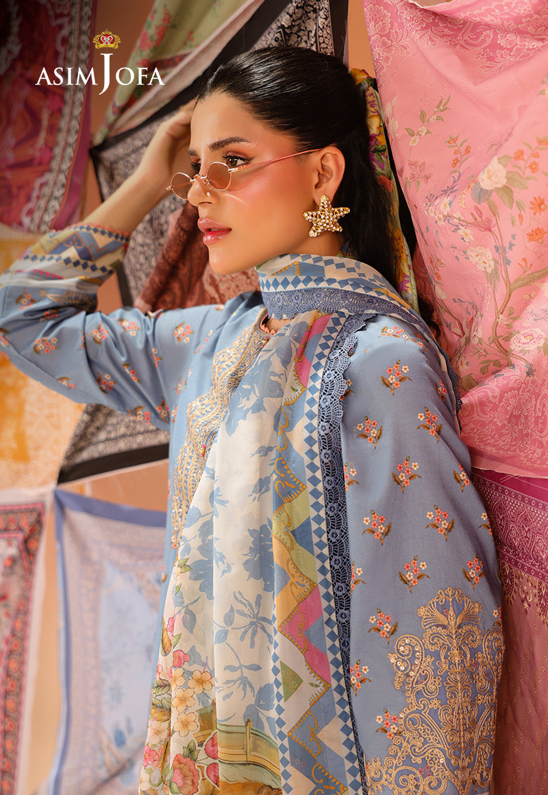 Rhapsody By Asim Jofa Unstitched 3 Piece Summer Collection'2025 Ajubu-11