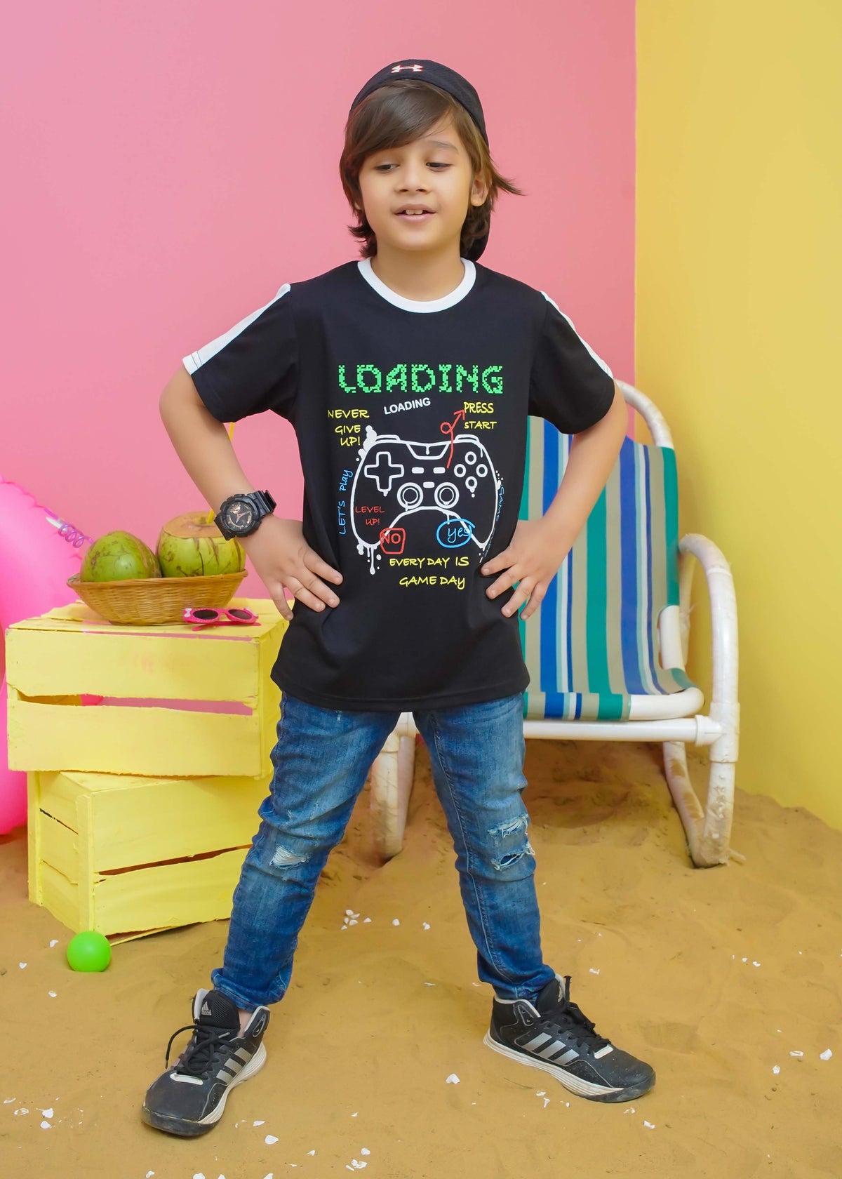 Modest Stitched Summer Kids Collection'2024-Loading Graphic Tee