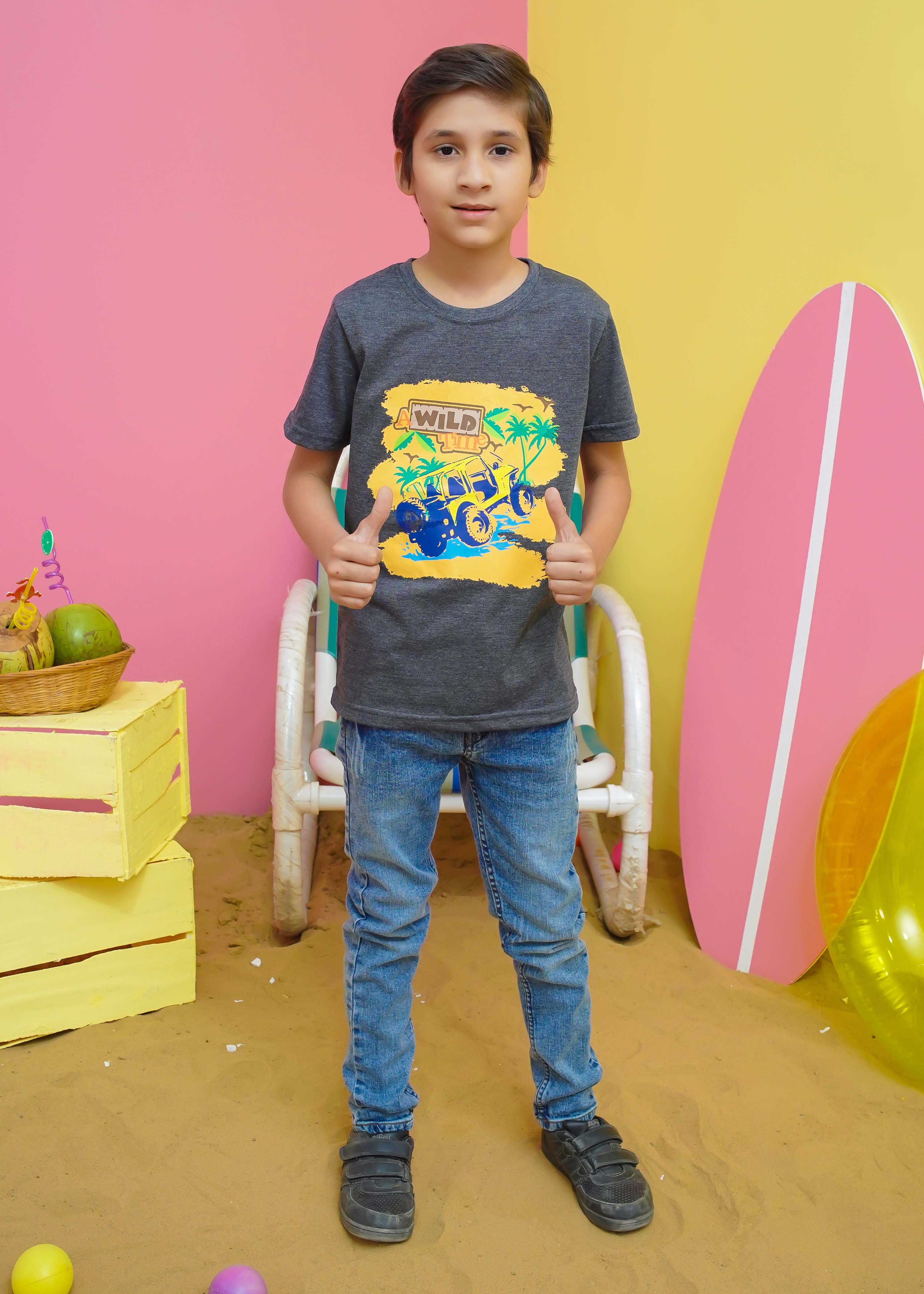 Modest Stitched Summer Kids Collection'2024-Wild Adventure Graphic Tee