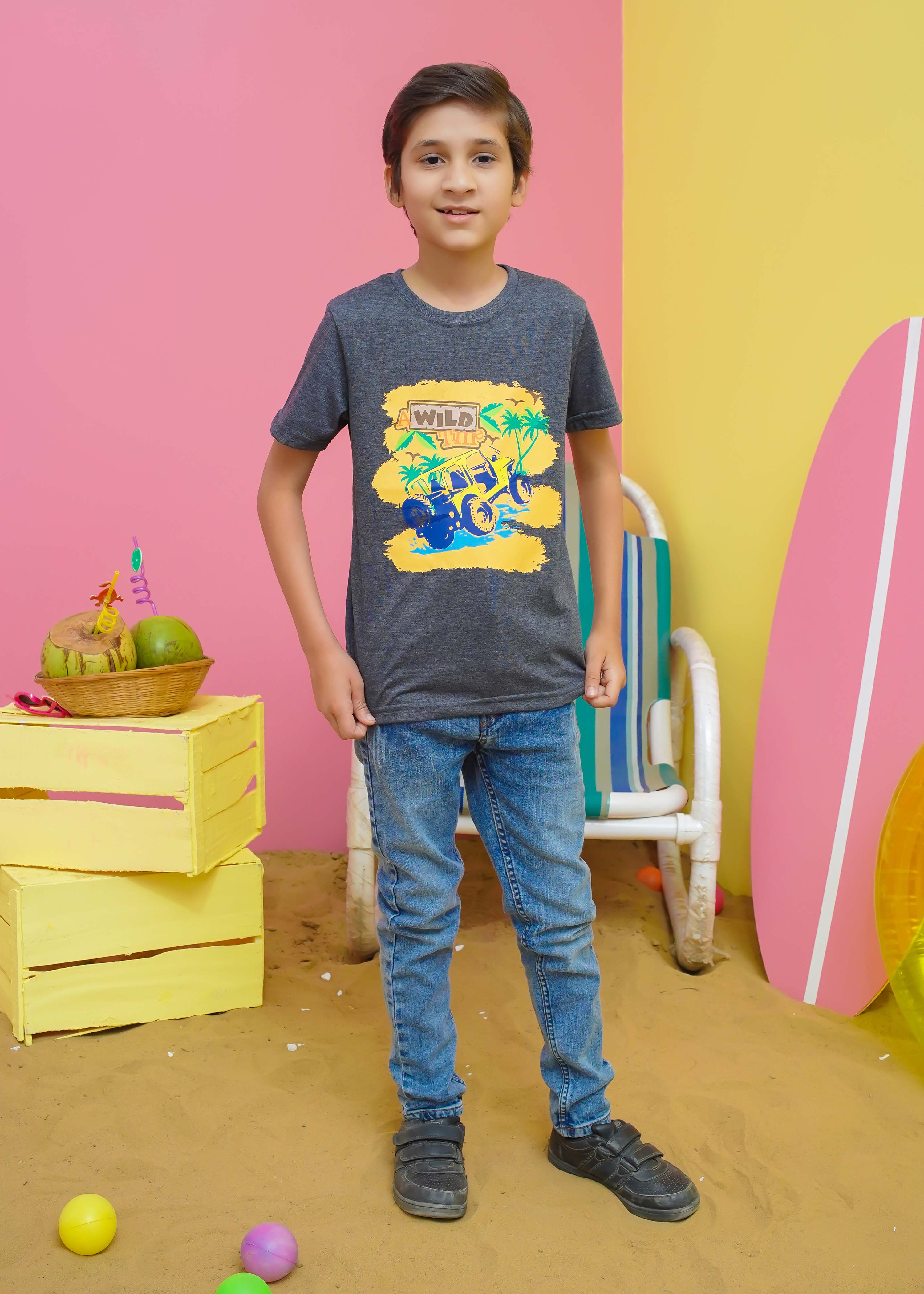 Modest Stitched Summer Kids Collection'2024-Wild Adventure Graphic Tee