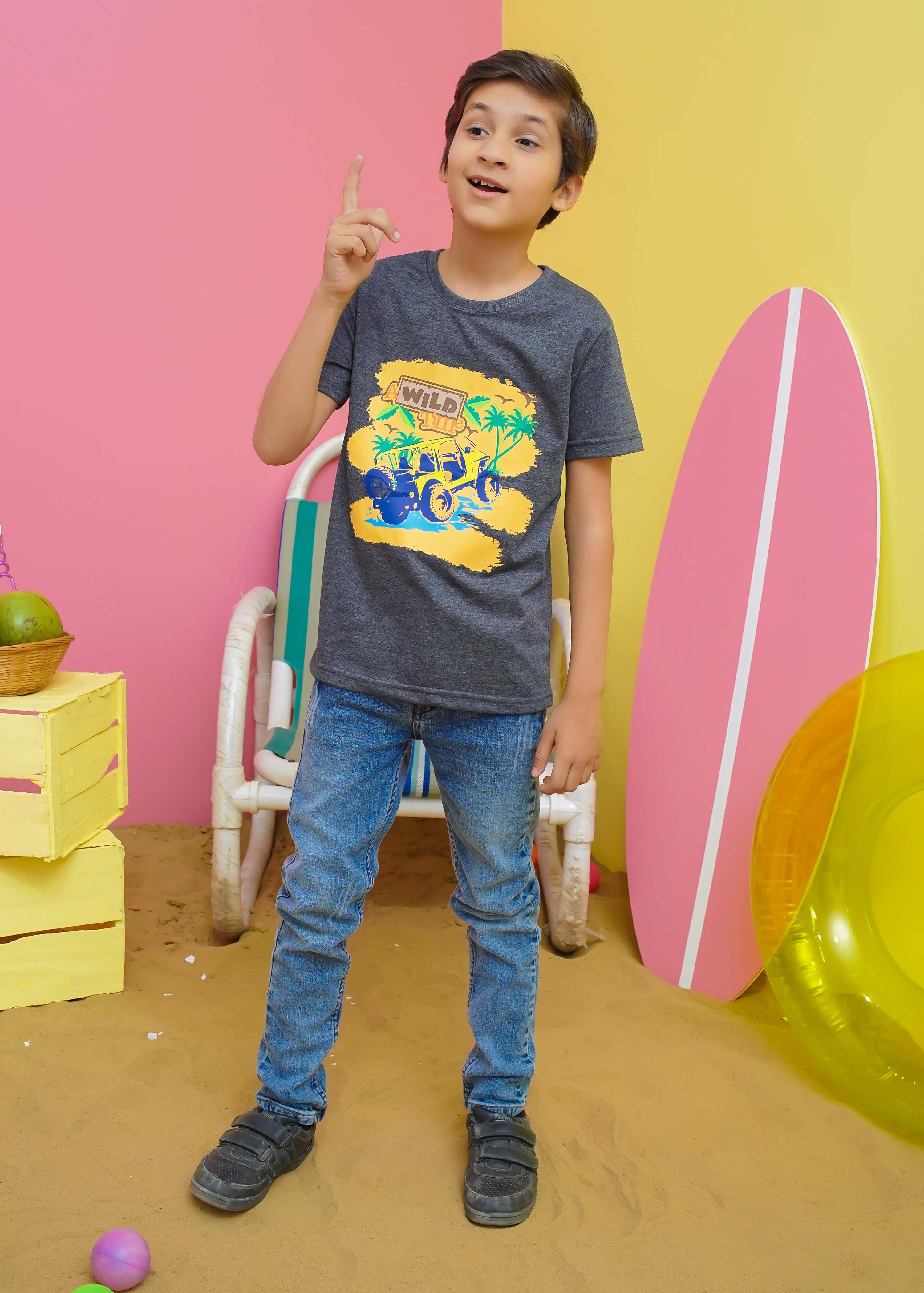 Modest Stitched Summer Kids Collection'2024-Wild Adventure Graphic Tee