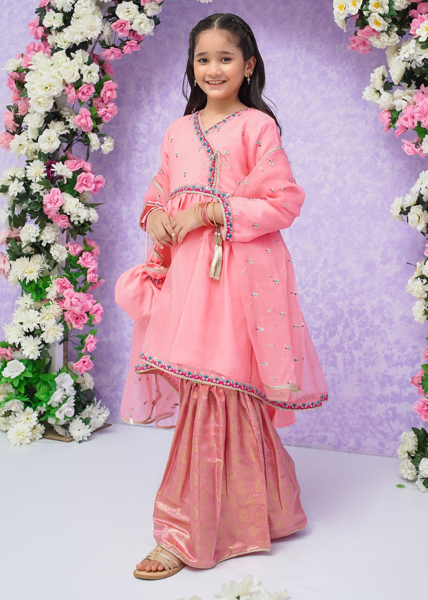 Modest Stitched 3 Piece Kids Festive Formals Edit-02 Collection'2024-Mah Hoor