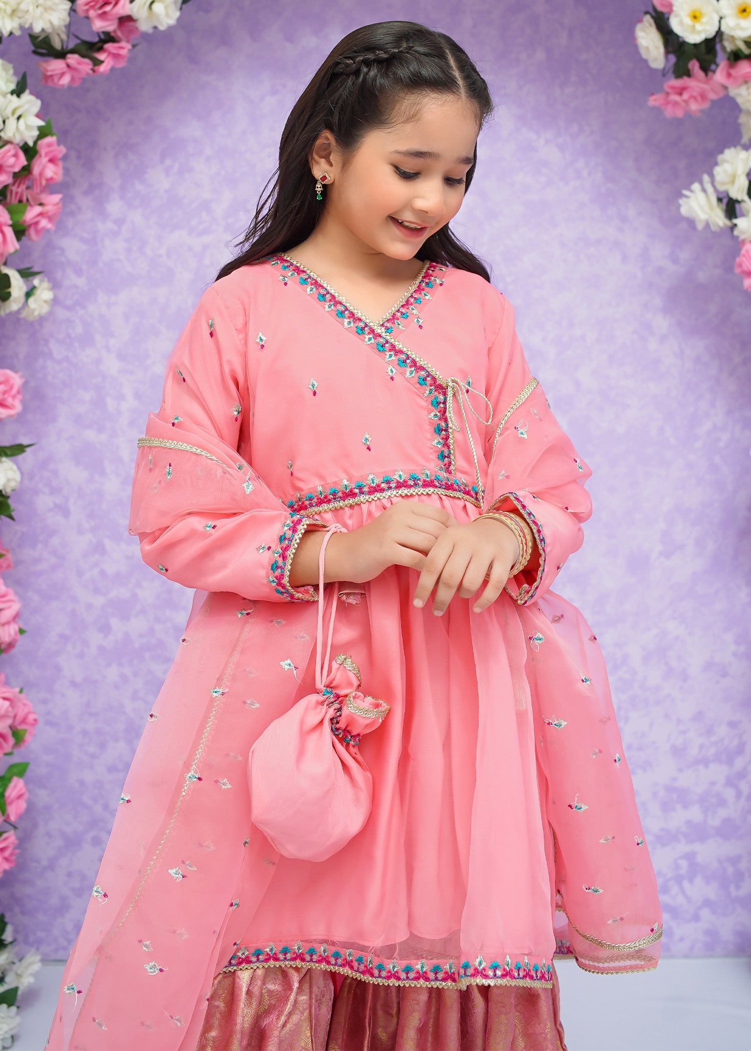 Modest Stitched 3 Piece Kids Festive Formals Edit-02 Collection'2024-Mah Hoor