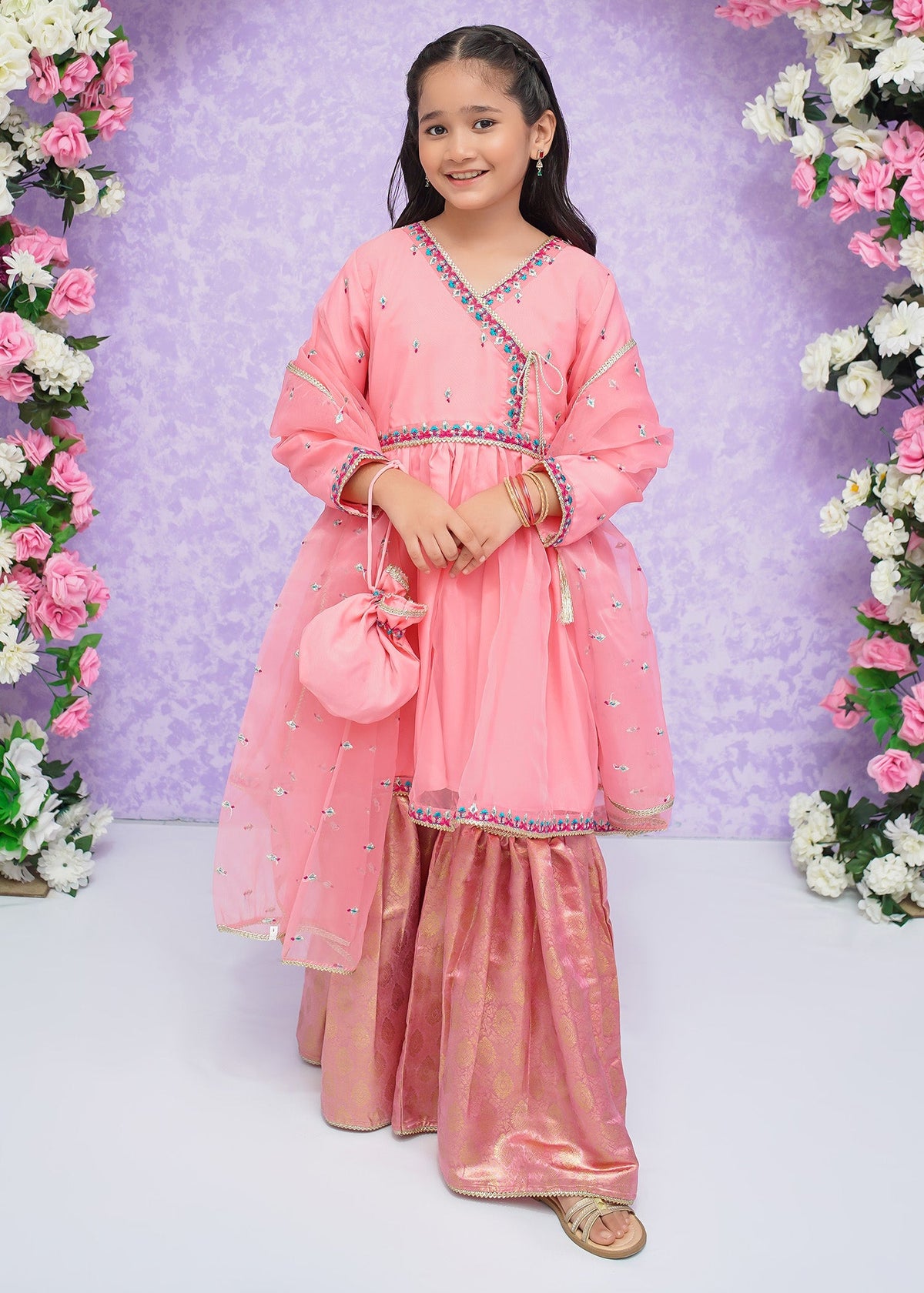 Modest Stitched 3 Piece Kids Festive Formals Edit-02 Collection'2024-Mah Hoor