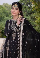 Asim Jofa Abresham '23 Ajab-01 Embroidered Lawn Silk 3 Pcs