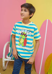 Modest Stitched Summer Kids Collection'2024-Turtle Graphic Tee