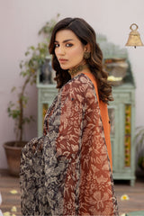 La Rossa Stitched 3 Piece Luxury Lawn Eid Edit Collection'2024-LE-24-14 Rust