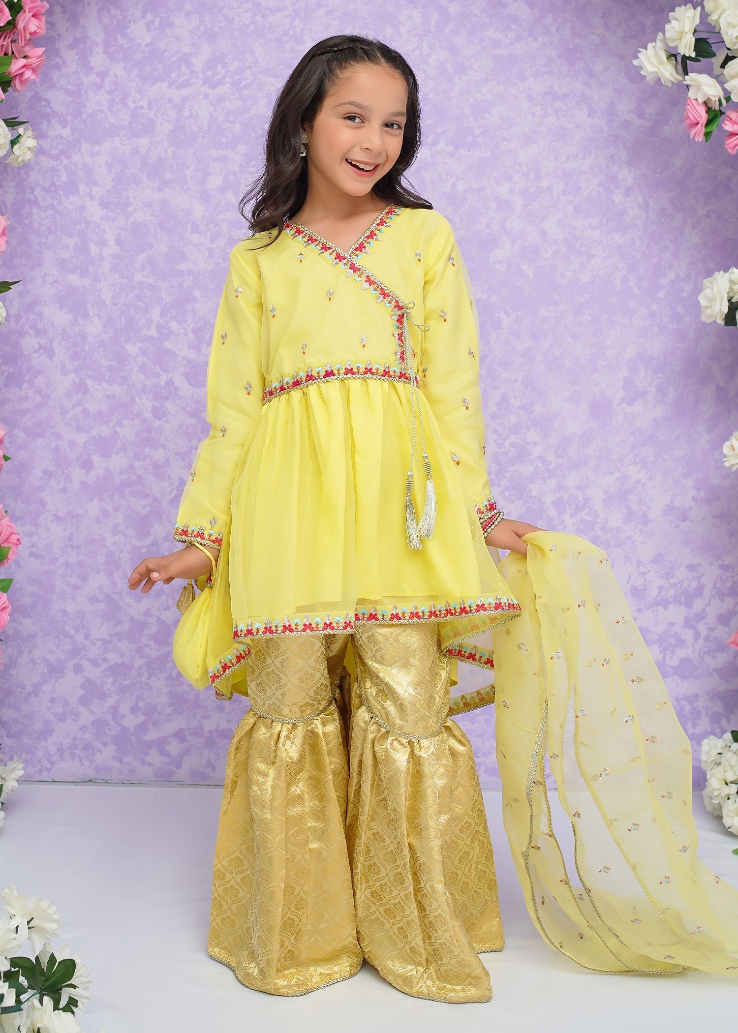 Modest Stitched 3 Piece Kids Festive Formals Edit-02 Collection'2024-Mehjabeen