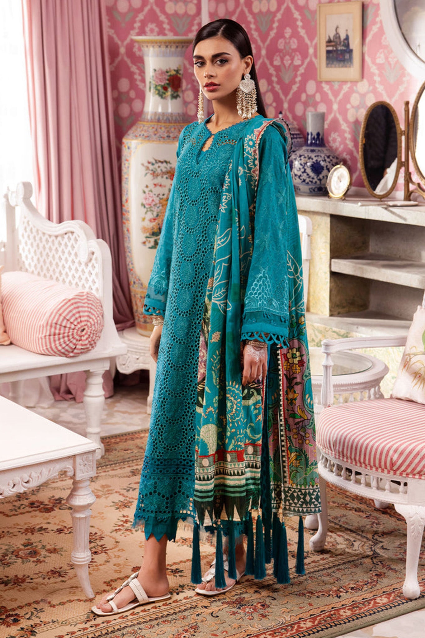 Maya by Nureh Unstitched 3 Piece Emb Lawn Collection'2024-NS-108